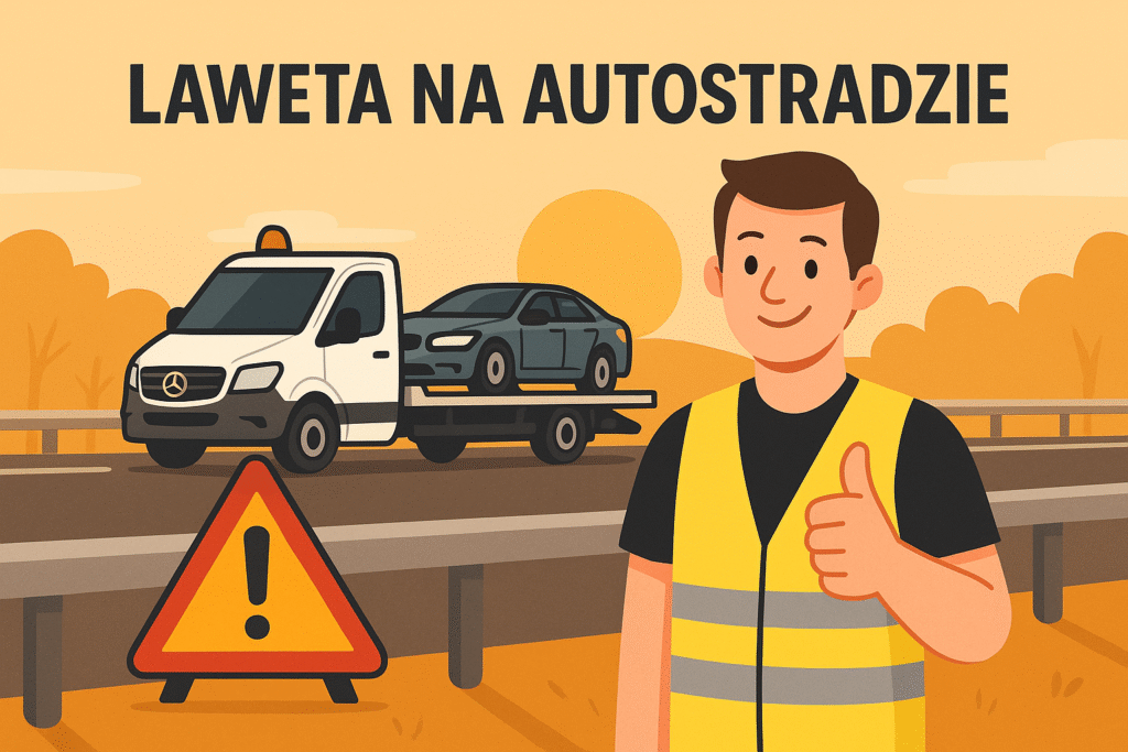 laweta na autostradzie